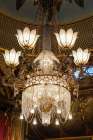 Brighton, England, UK. Royal Pavillion and Gardens, interior with opulent Asian design and decor. Art Print